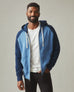 Men's Raglan Colorblock Midweight Full Zip - Riverside Varsity Blue